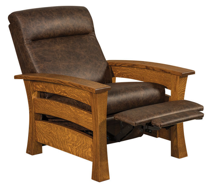 AJs Furniture Barrington Recliner Mid Reclined