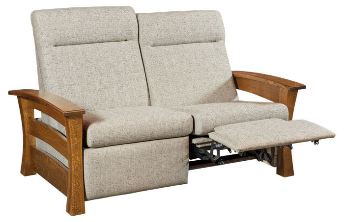 AJs Furniture Barrington WH Loveseat Recliner Mid Reclined