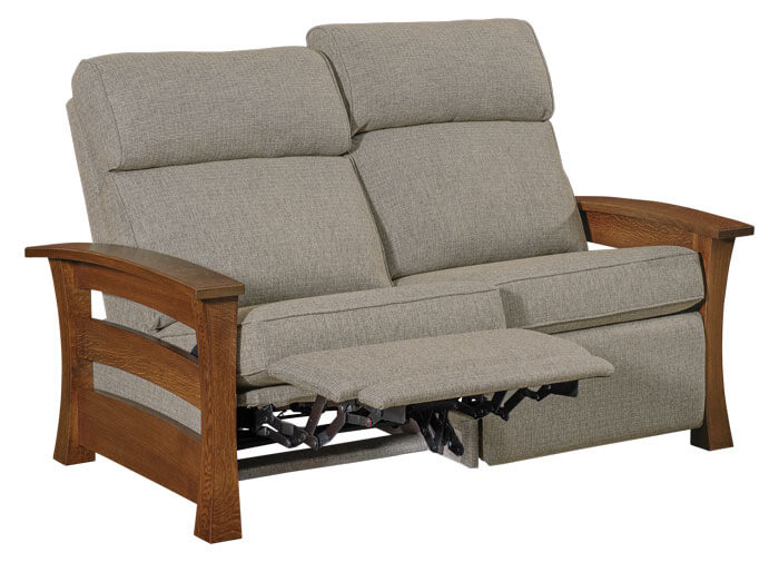 AJs Furniture Barrington Stockton WH Loveseat Recliner Mid Reclined