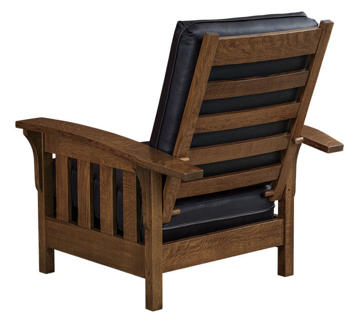 AJs Furniture Bow Arm Slat Morris Chair Back