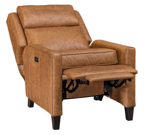 LuxHome Seating Braxton Recliner Full Reclined