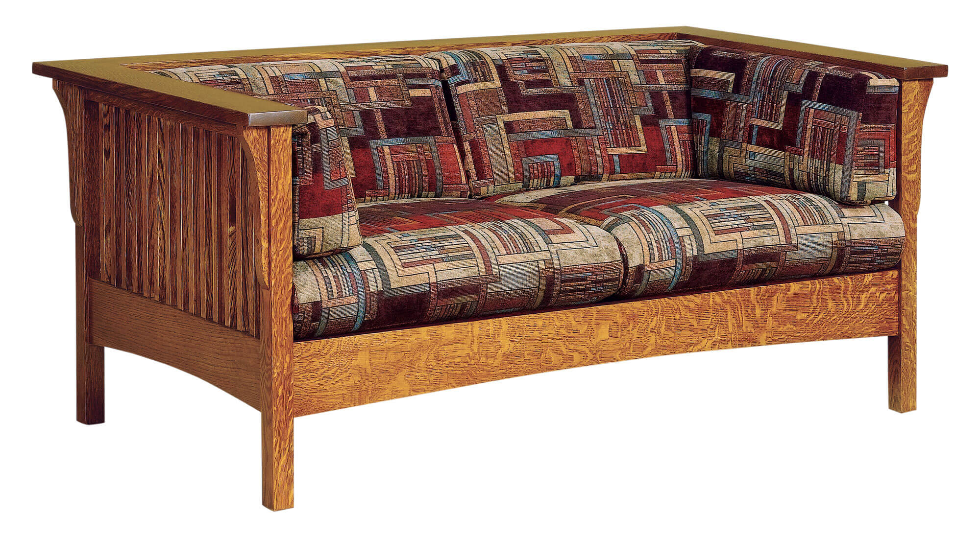 AJs Furniture Cubic Slat Loveseat