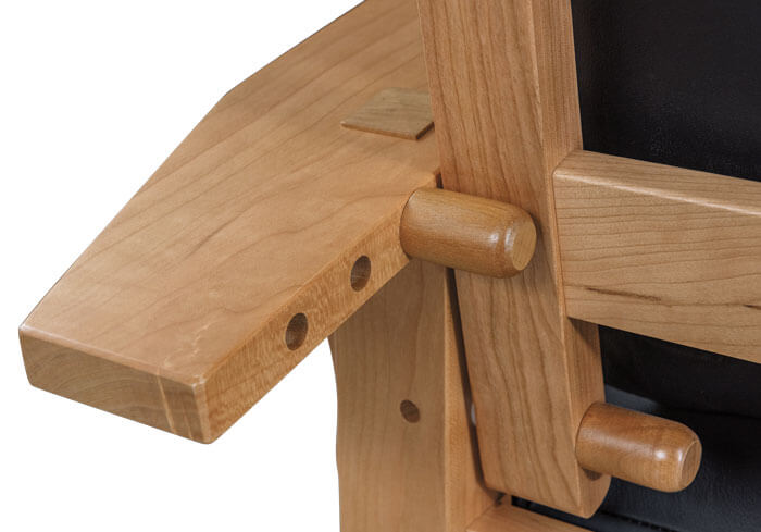 AJs Furniture Durango Morris Chair Back Detail