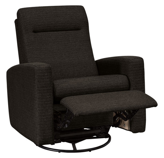 LuxHome Seating Harmony Swivel Glider Recliner Mid Reclined