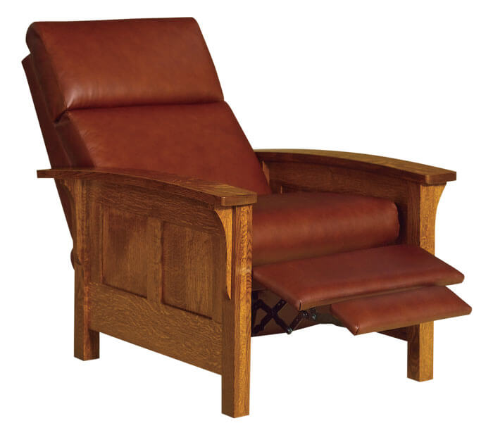 AJs Furniture Heartland Panel Recliner Mid Reclined