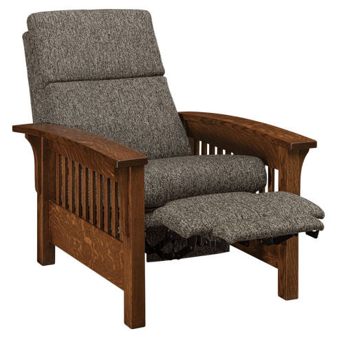 AJs Furniture Heartland Slat Recliner Mid Reclined
