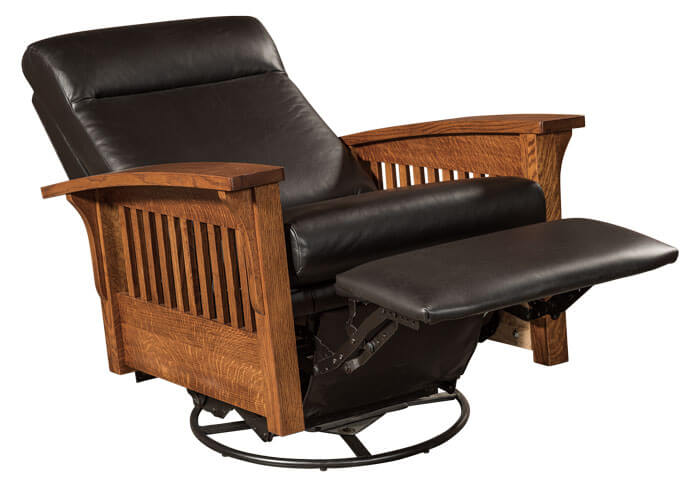 AJs Furniture Hoosier Chair Glider Recliner Swivel Full Reclined