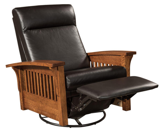 AJs Furniture Hoosier Chair Glider Recliner Swivel Mid Reclined