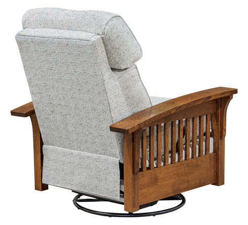 AJs Furniture Hoosier Stockton Glider Recliner Swivel Back