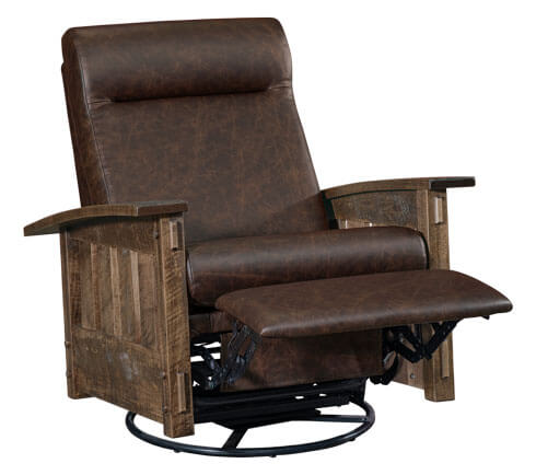 AJs Furniture Houston Swivel Glider Recliner Mid Reclined