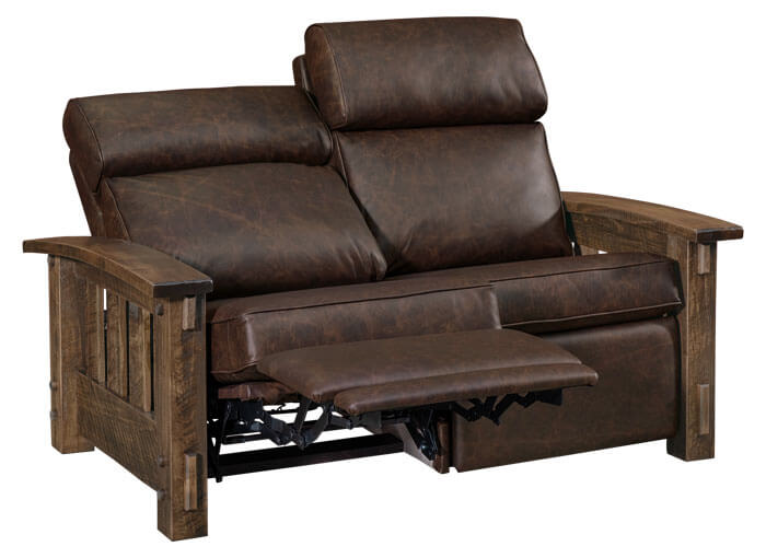 AJs Furniture Houston Stockton WH Loveseat Recliner Full Reclined