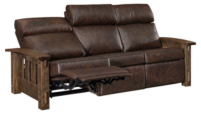 AJs Furniture Houston Stockton WH Sofa Recliner Full Reclined