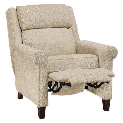 LuxHome Seating Hudson Chair Recliner Mid Reclined
