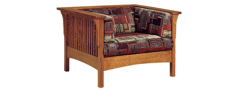 AJ’s Furniture Cubic Slat Chair