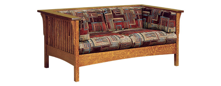 AJ’s Furniture Cubic Slat Loveseat