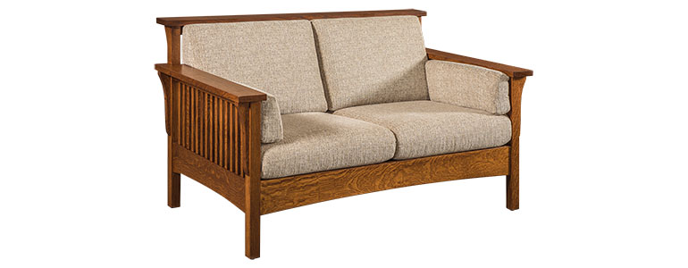 AJ’s Furniture Highback Slat Loveseat