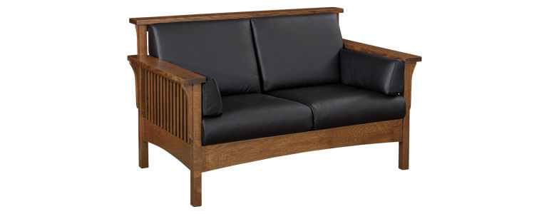 AJ’s Furniture Highback Slat Loveseat