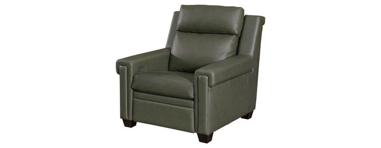 LuxHome Seating Remington Chair Recliner with Tilt Headrest and Power Switch Key Arm