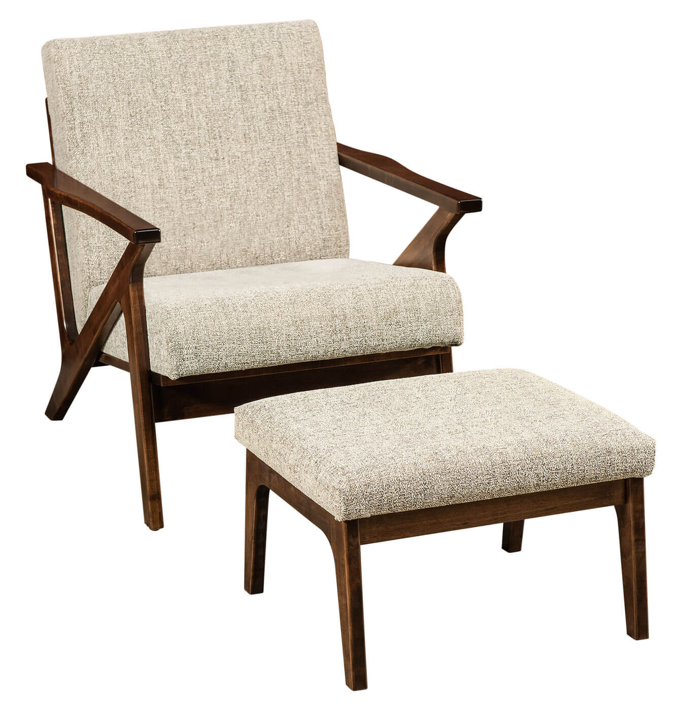 AJs Furniture Malaya Chair with Footstool