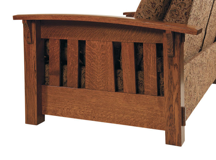 AJs Furniture McCoy WH Loveseat Recliner Side Detail