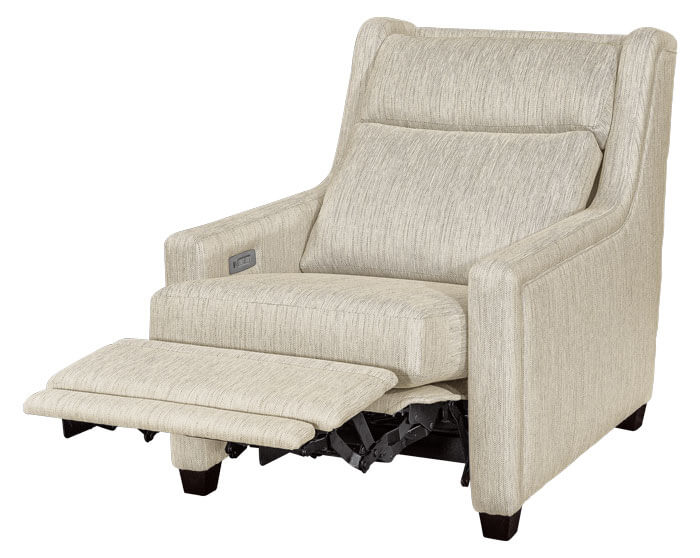 LuxHome Seating Remington Chair Recliner with Tilt Headrest Sleek Arm Reclined