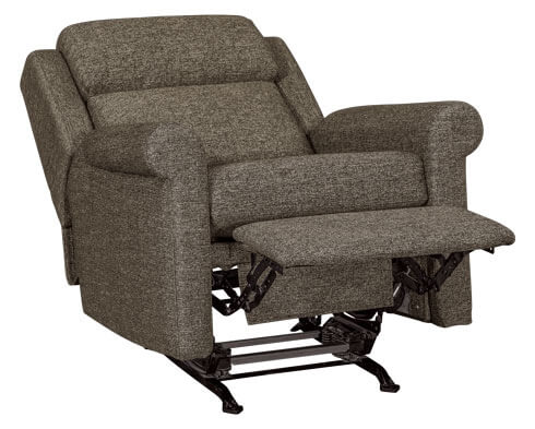 LuxHome Seating Rollins Chair Rocker Recliner Full Reclined