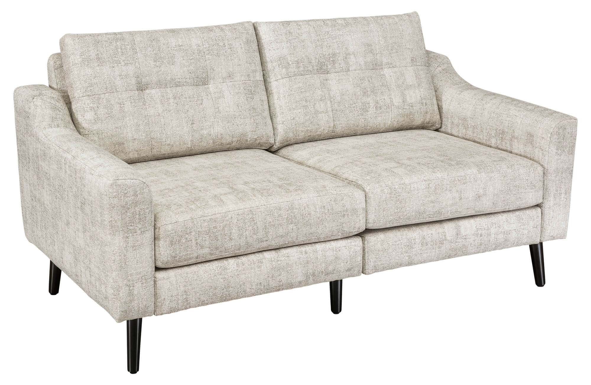LuxHome Seating Serene Loveseat Tear Drop Arm