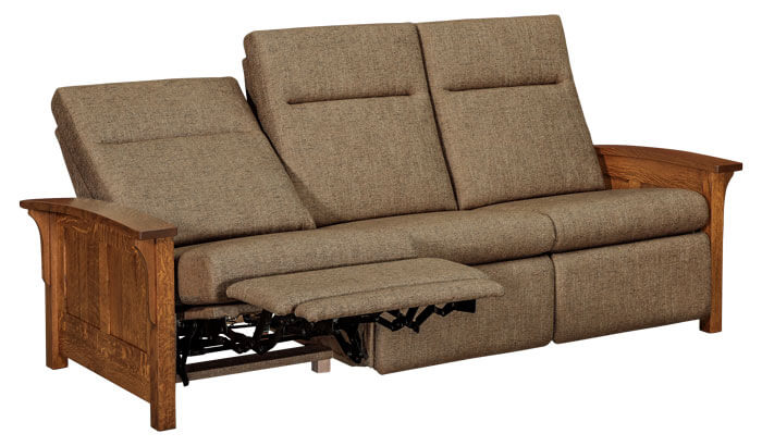 AJs Furniture Skyline Panel WH Sofa Recliner Full Reclined