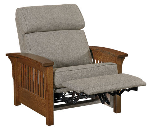 AJs Furniture Stockton WH Chair Recliner Mid Reclined