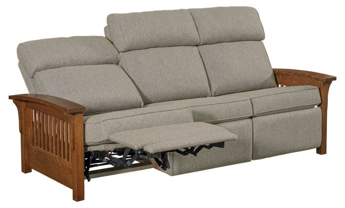 AJs Furniture Stockton WH Sofa Recliner Full Reclined