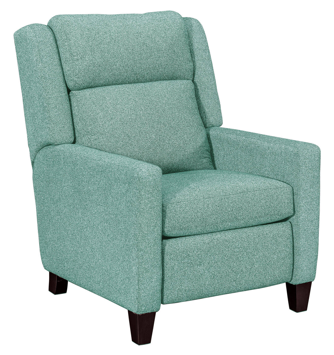LuxHome Seating Tatum Recliner shown in Aqua Fabric