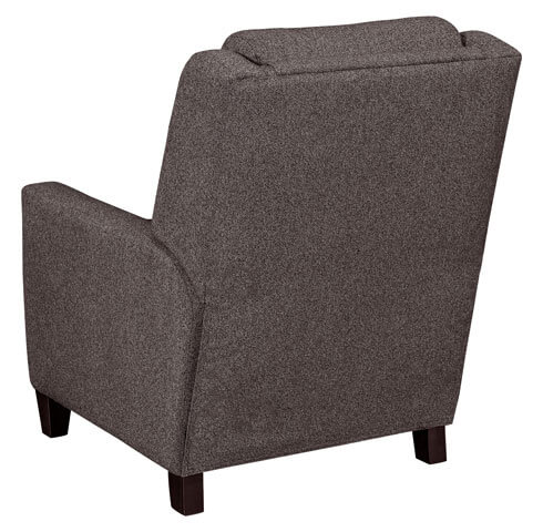 LuxHome Seating Tatum Recliner Back shown with Smoke Fabric
